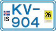 License plate of Iceland, Cars