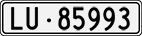 License plate of Switzerland, Cars