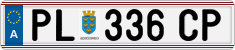 License plate of Austria, Regular plates
