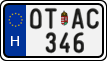 license plates of Hungary, Oldtimers (2022)