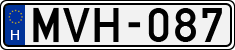 license plates of Hungary, Cars (1990)