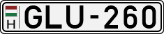license plates of Hungary, Cars (1990)