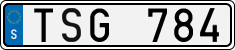 License plate of Sweden, Regular plates