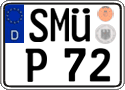 German license plate, Regular plates