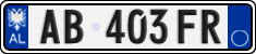 License plate of Albania, Cars (2011)