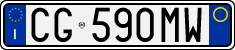 License plate of Italy, Cars (1994 year series)