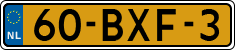 License plate of the Netherlands, Heavy Commercial Vehicles (1994 system)
