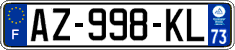 French license plate, SIV (ordinary)
