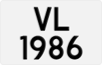 License plate of Hong Kong, AB 1234