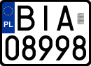 License plates of Poland, Regular car plates