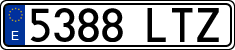 License plates of Spain, Ordinary (2000)