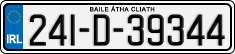 License plate of Ireland, Regular plates