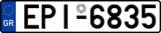 License plate of Greece, Cars
