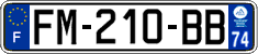 French license plate, SIV (ordinary)