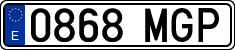 License plates of Spain, Ordinary (2000)