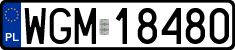 License plates of Poland, Regular car plates