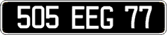 French license plate, FNI