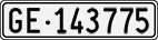 License plate of Switzerland, Cars