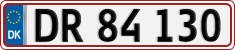 License plate of Denmark, Regular plates
