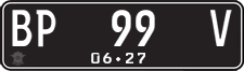 License plate of Indonesia, Regular plates