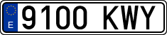 License plates of Spain, Ordinary (2000)