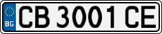 License plate of Bulgaria, Cars
