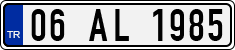 License plate of Turkey, Regular plates