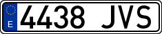 License plates of Spain, Ordinary (2000)