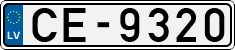 License plate of Latvia, Regular car plates