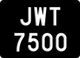 License plate of Malaysia, A(BC) 1(234)