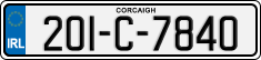 License plate of Ireland, Regular plates