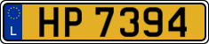 License plate of Luxembourg, 2003 year system