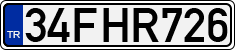 License plate of Turkey, Regular plates