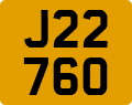 License plate of Jersey, Regular plates (J123456)