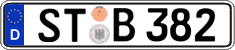 German license plate, Regular plates