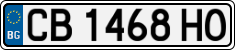 License plate of Bulgaria, Cars