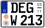 German license plate, Seasonal plates