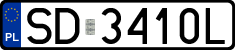 License plates of Poland, Regular car plates