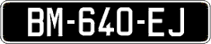 French license plate, SIV (oldtimers)