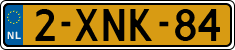 License plate of the Netherlands, Cars