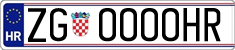 License plate of Croatia, Vanity Plates
