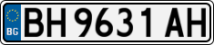License plate of Bulgaria, Cars