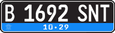 License plate of Indonesia, Regular plates
