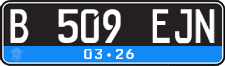 License plate of Indonesia, Regular plates