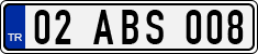 License plate of Turkey, Regular plates