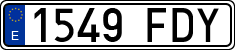 License plates of Spain, Ordinary (2000)