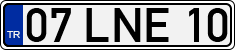License plate of Turkey, Regular plates