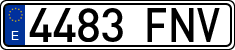 License plates of Spain, Ordinary (2000)