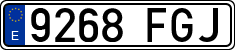License plates of Spain, Ordinary (2000)