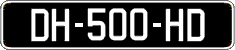 French license plate, SIV (oldtimers)